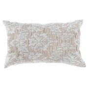 Cotton Linen Viscose Chenille Cushion Set Of 2, 16 X 26 Inch Decorative Throw Pillow