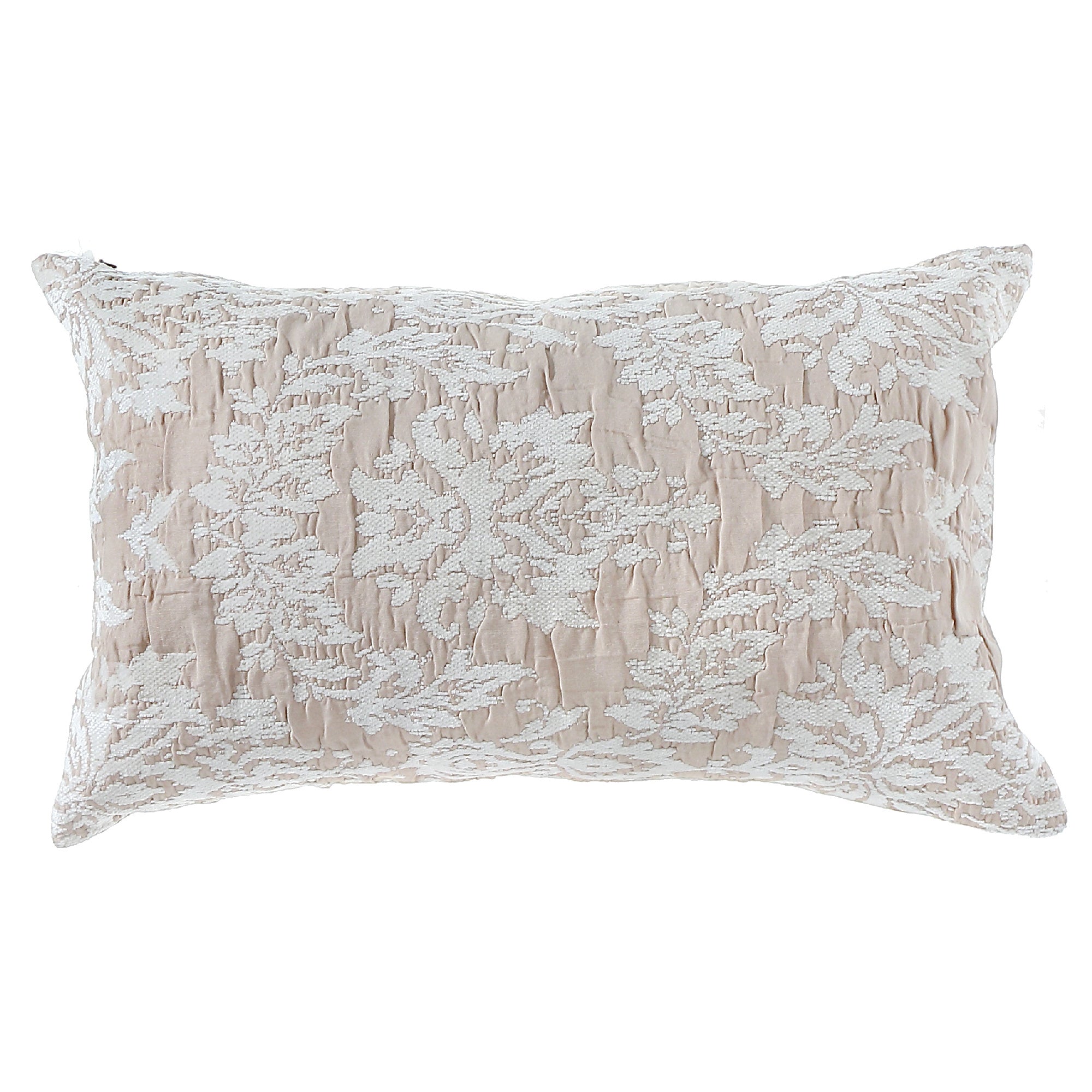 Cotton Linen Viscose Chenille Cushion Set Of 2, 16 X 26 Inch Decorative Throw Pillow