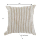 Cotton Linen Natural Yarn Cushion 22 X 22 - Set of 2