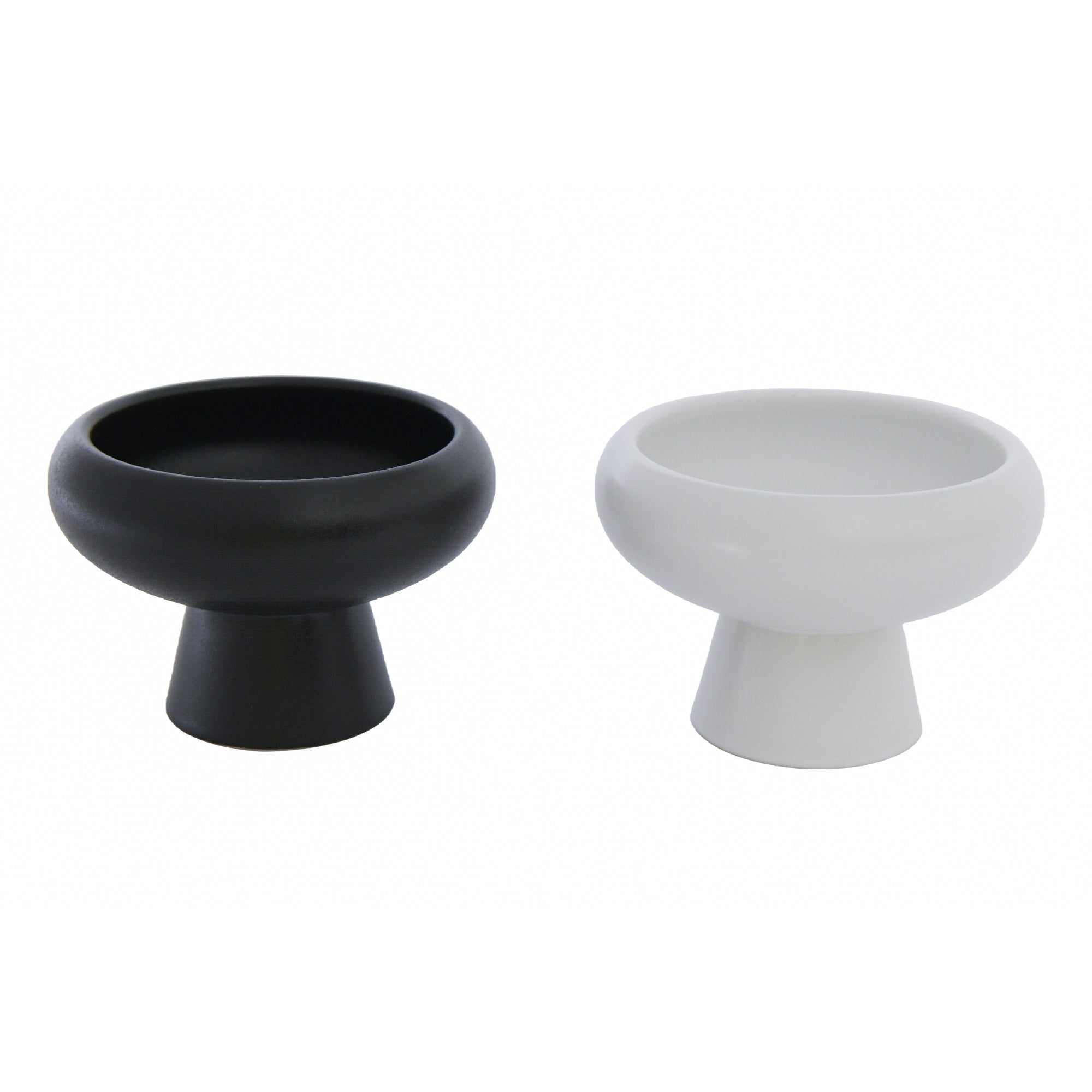 Assorted 4.5" Eros Ceramic Planters with Smooth Finish - Set of 2
