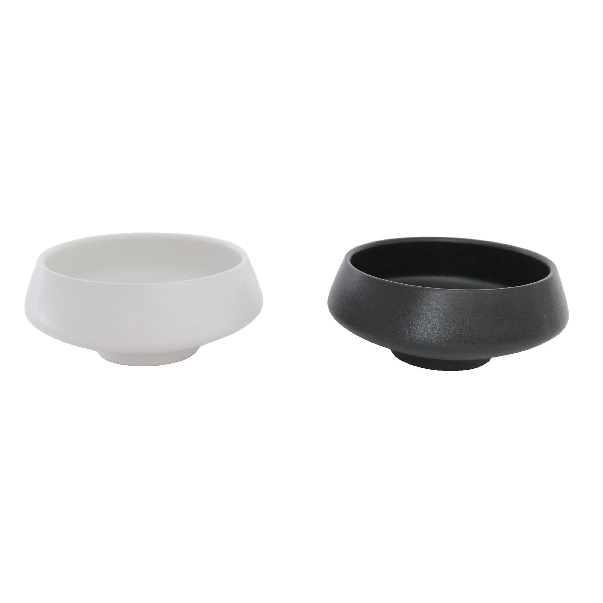 Assorted 6" Vesta Ceramic Planters with Modern Design - Set of 2