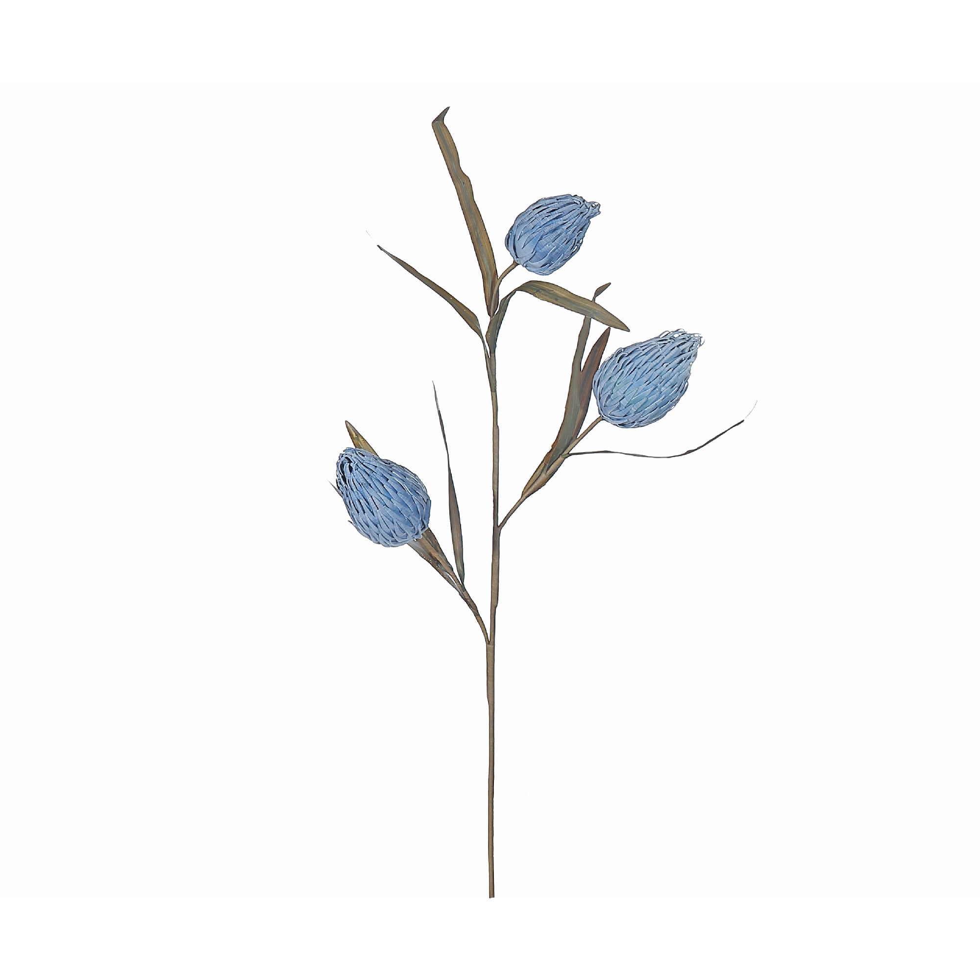 33" Protea Bud Spray Assorted Set Of 3, 33 Inch Protea Bud Spray Set Of 3, Artificial Floral Stem