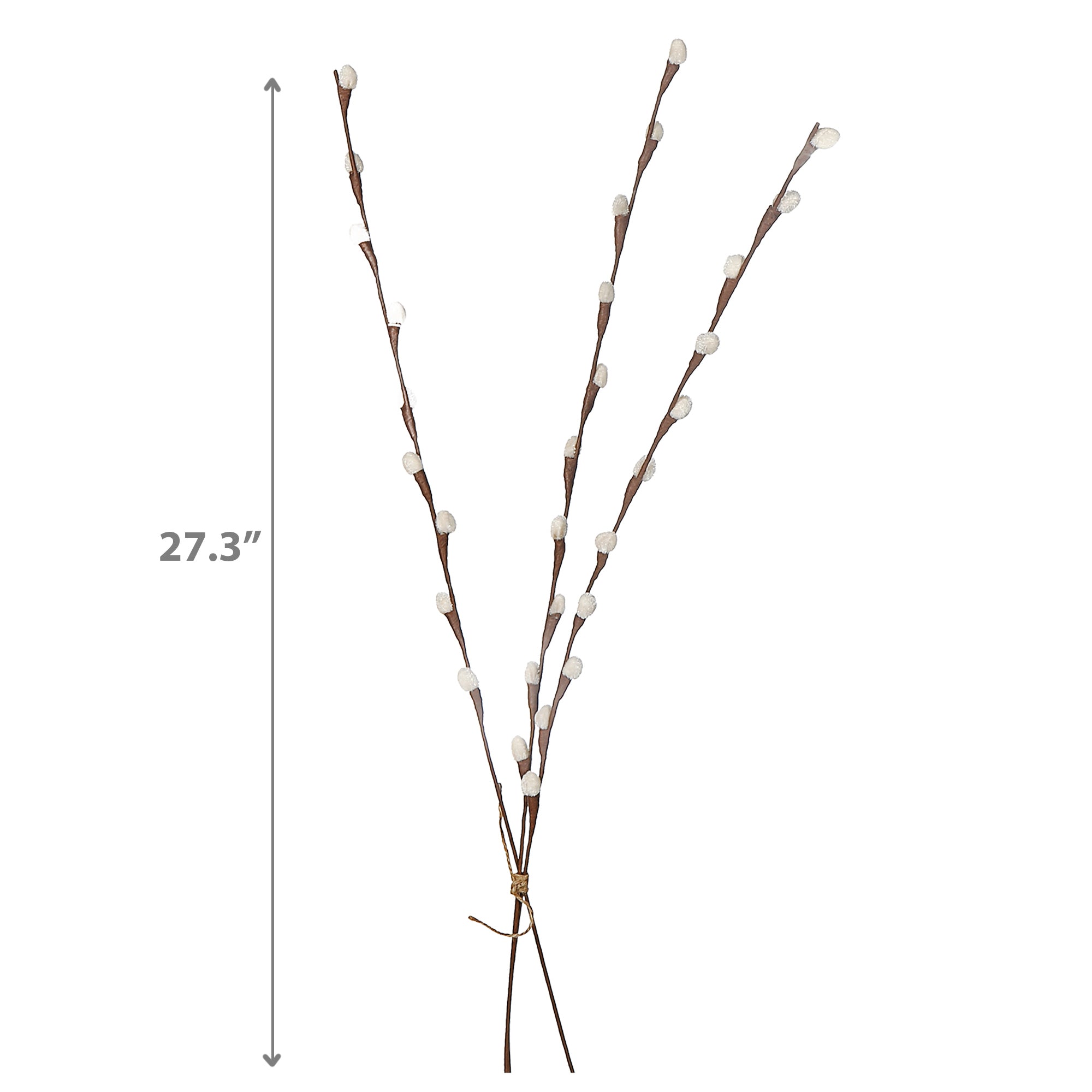 27" Willow Stem Set Of 2, 27 Inch Willow Stems Set Of 2, Decorative Floral Branch