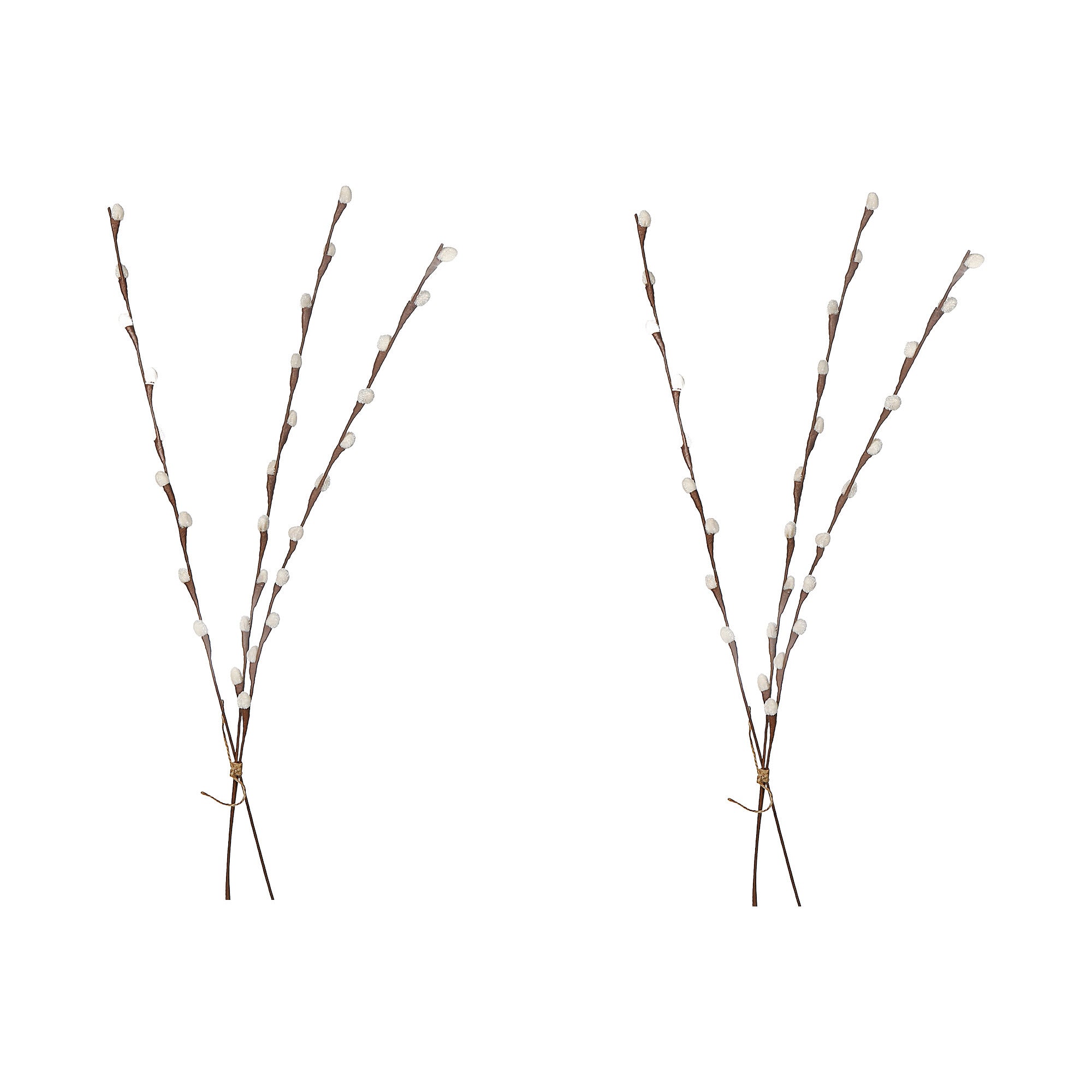 27" Willow Stem Set Of 2, 27 Inch Willow Stems Set Of 2, Decorative Floral Branch