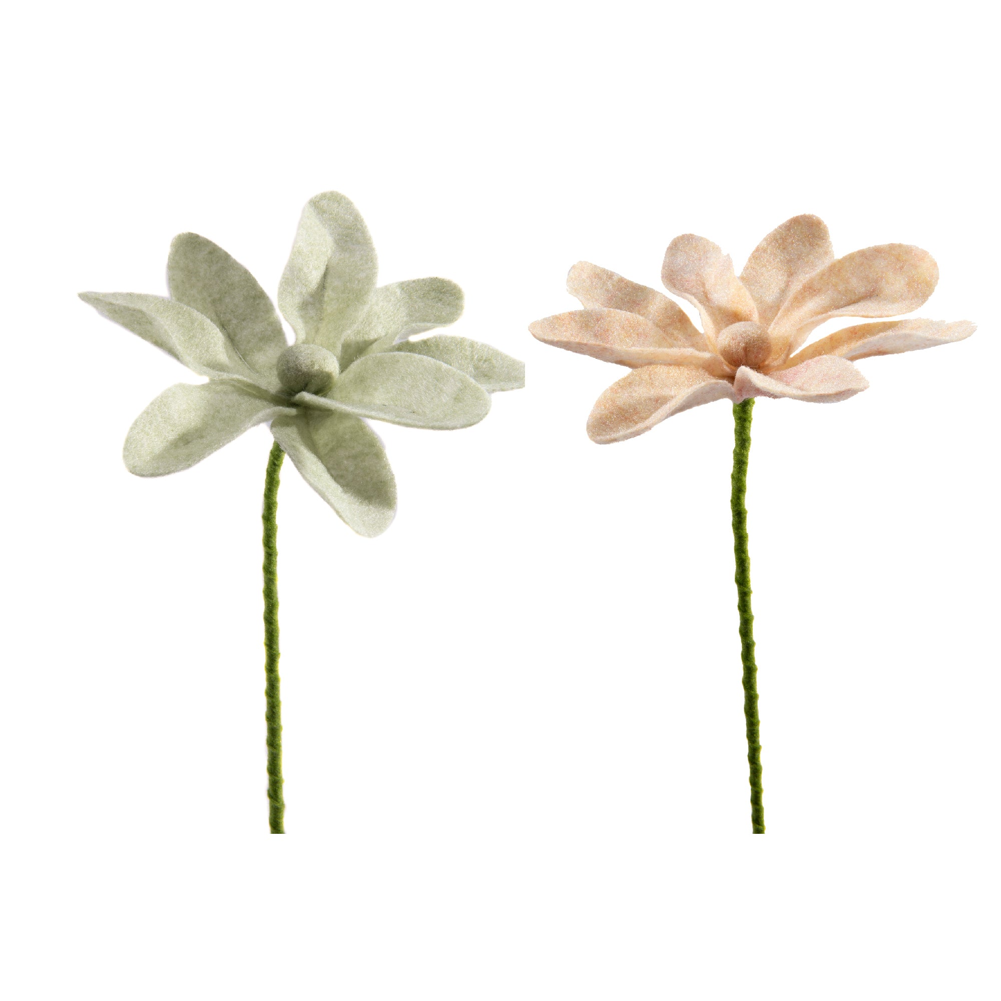 Assorted 24" Artificial Magnolia Floral Picks with Realistic Detail - Set of 2