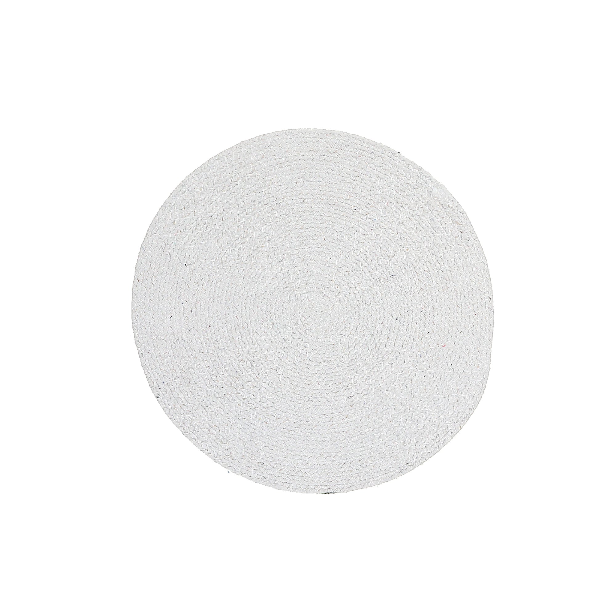 Printed Round Cotton Rope Placemat Lemon Branches Set Of 12, Dining Table Decor, Kitchen Accessory