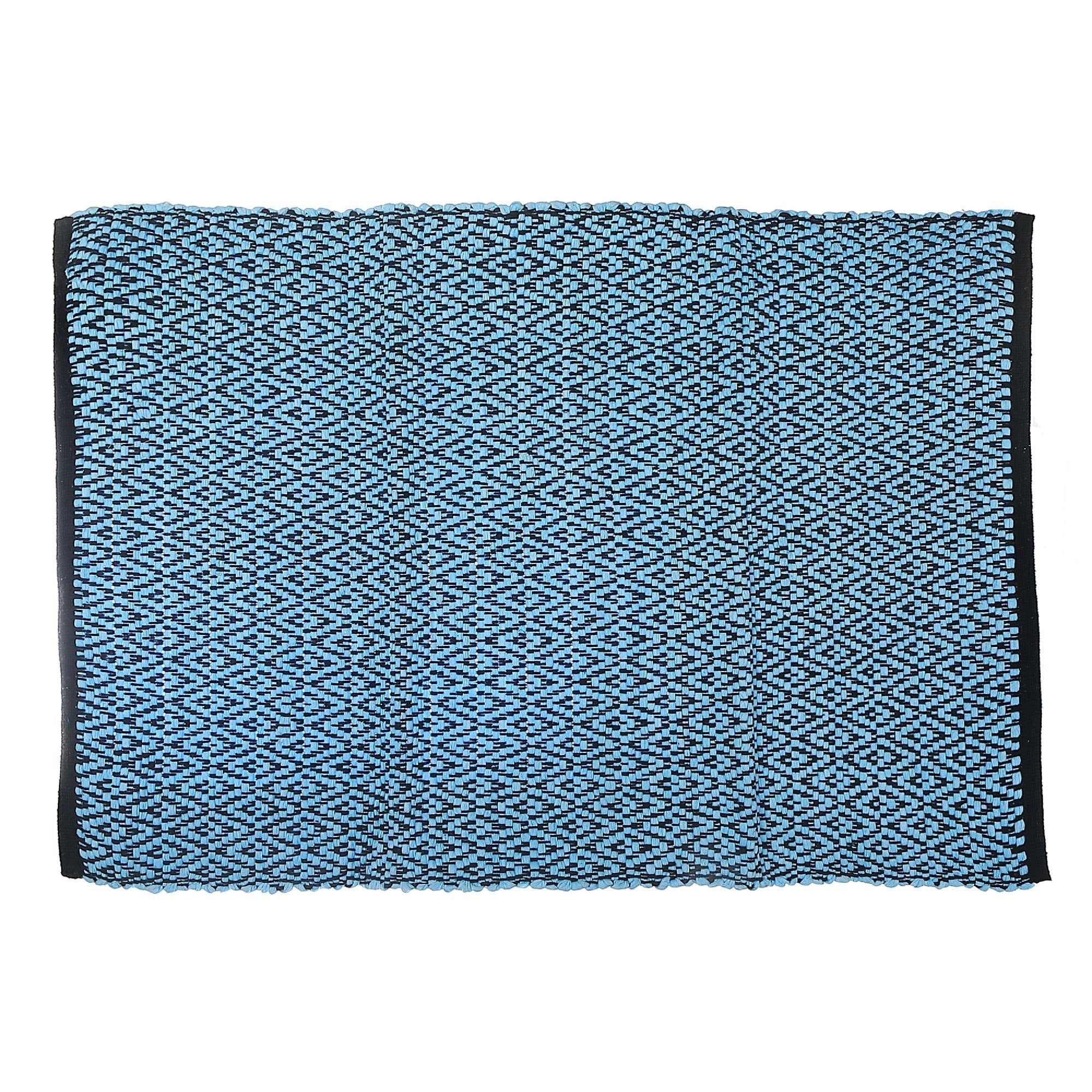 Paddle Chindi Rug 30" X 48" Diamond Assorted Set Of 5, Paddle Shaped Chindi Rug 30" X 48", Diamond Pattern Woven Floor Mat, Colorful Cotton Area Rug Set