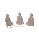 Decorativerative Buddha Figurine Assorted - Set of 3
