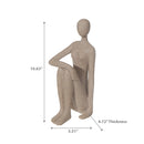 Decorative Female Knees Up Sitting Figurine