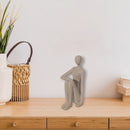 Decorative Female Knees Up Sitting Figurine