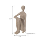 Decorative Female Knees Up Sitting Figurine