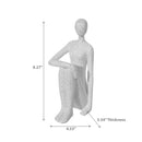 Decorative Female Knees Up Sitting Figurine