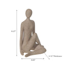 Decorative Female Sitting Cross Legged Figurine
