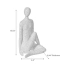 Decorative Female Sitting Cross Legged Figurine