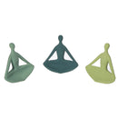 Decorativerative Easy Pose Yoga Figurine Assorted - Set of 3