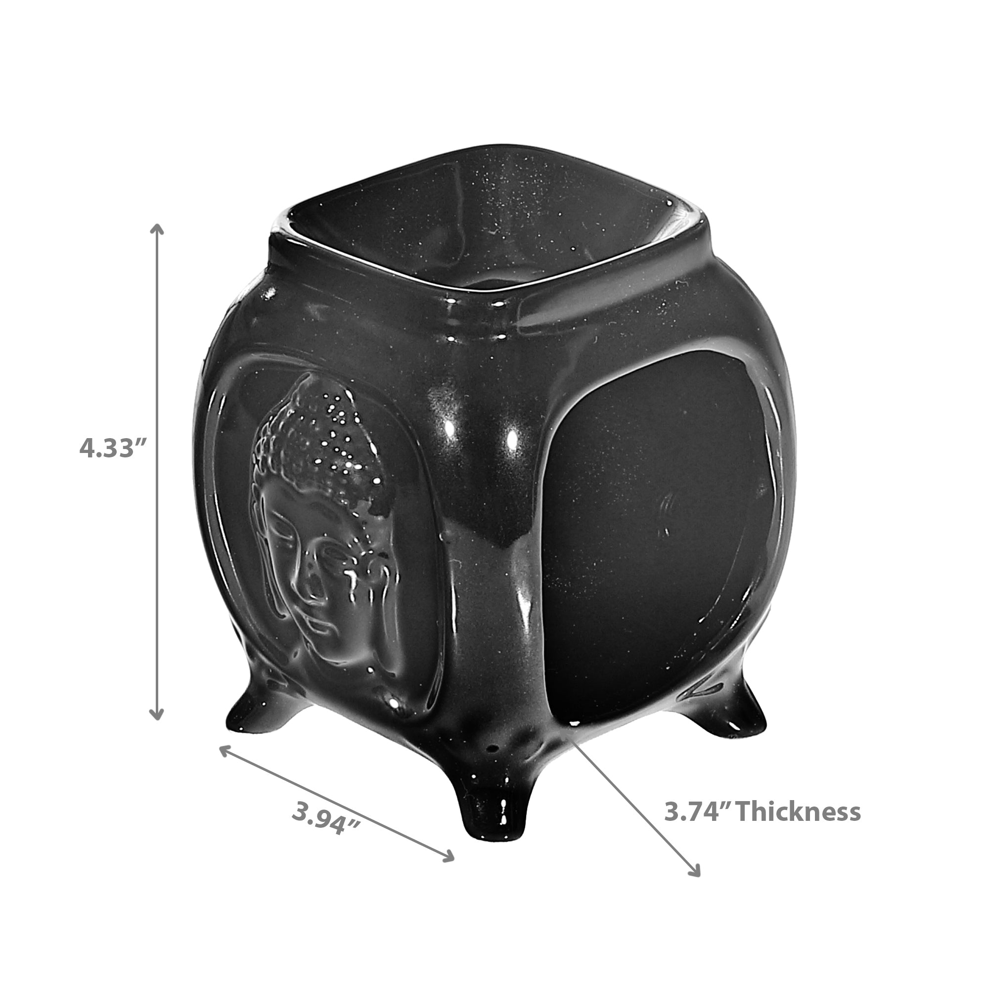 Ceramic Oil Burner Buddha Face, Ceramic Buddha Face Oil Burner, Aromatherapy Candle Diffuser