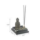 Ceramic Incense Holder Set (Meditating Buddha)