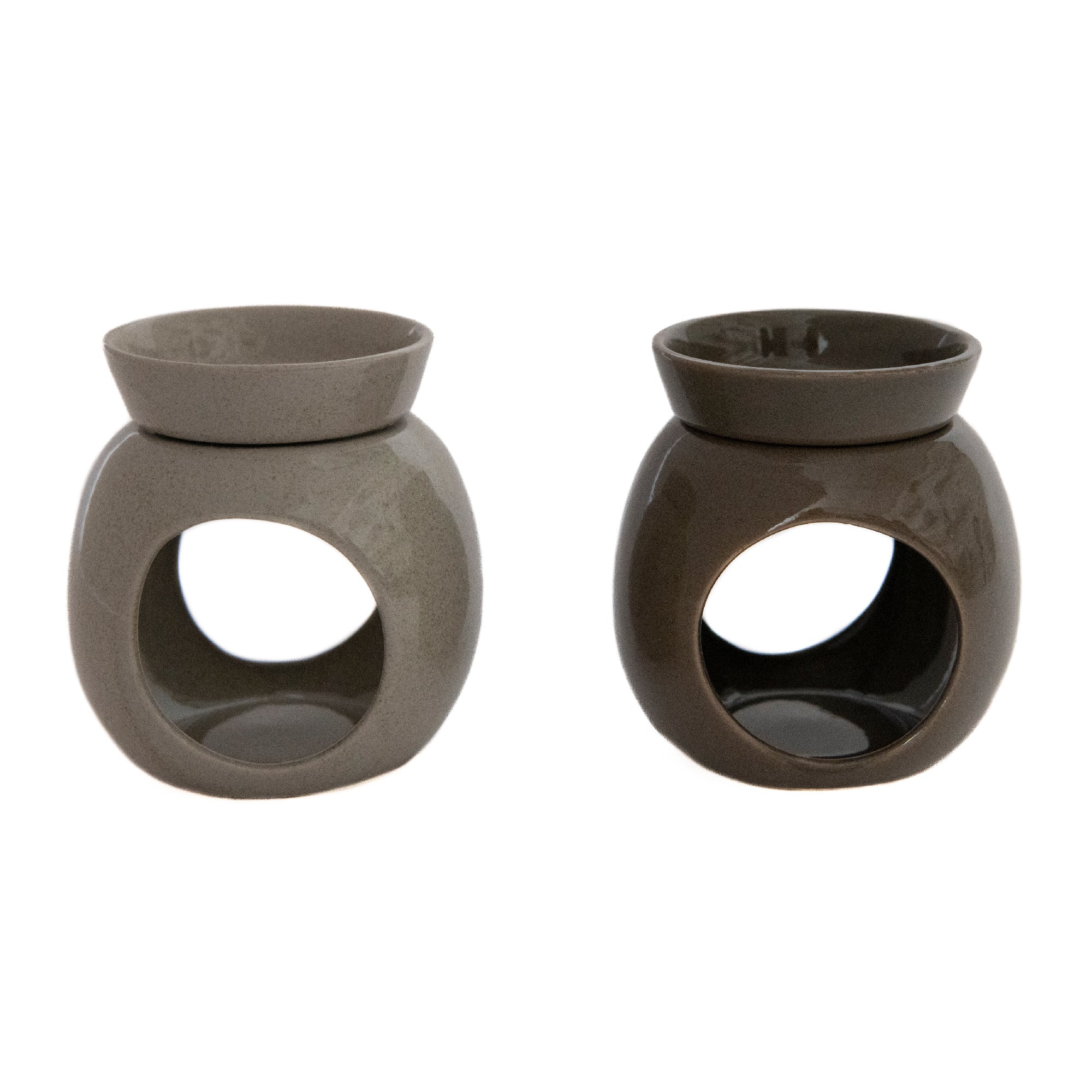 Ceramic Oil Burner & Diffuser 2-Piece Set – Assorted Styles - Set of 2