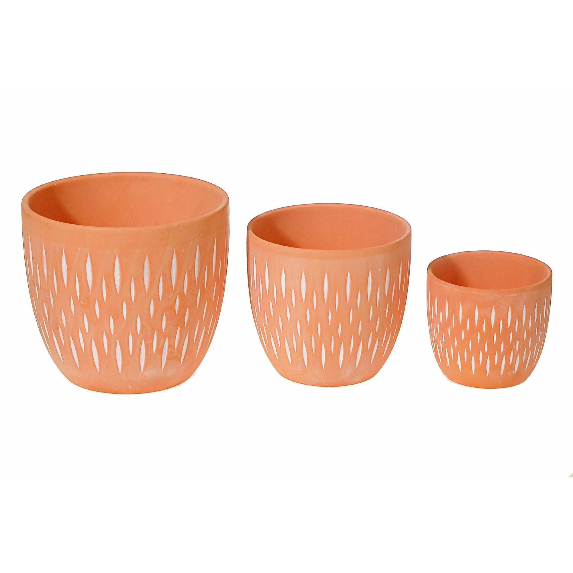 Ceramic Round Planters Clayton Set Of 3, Indoor Plant Pot, Home Decor, Succulent Planter