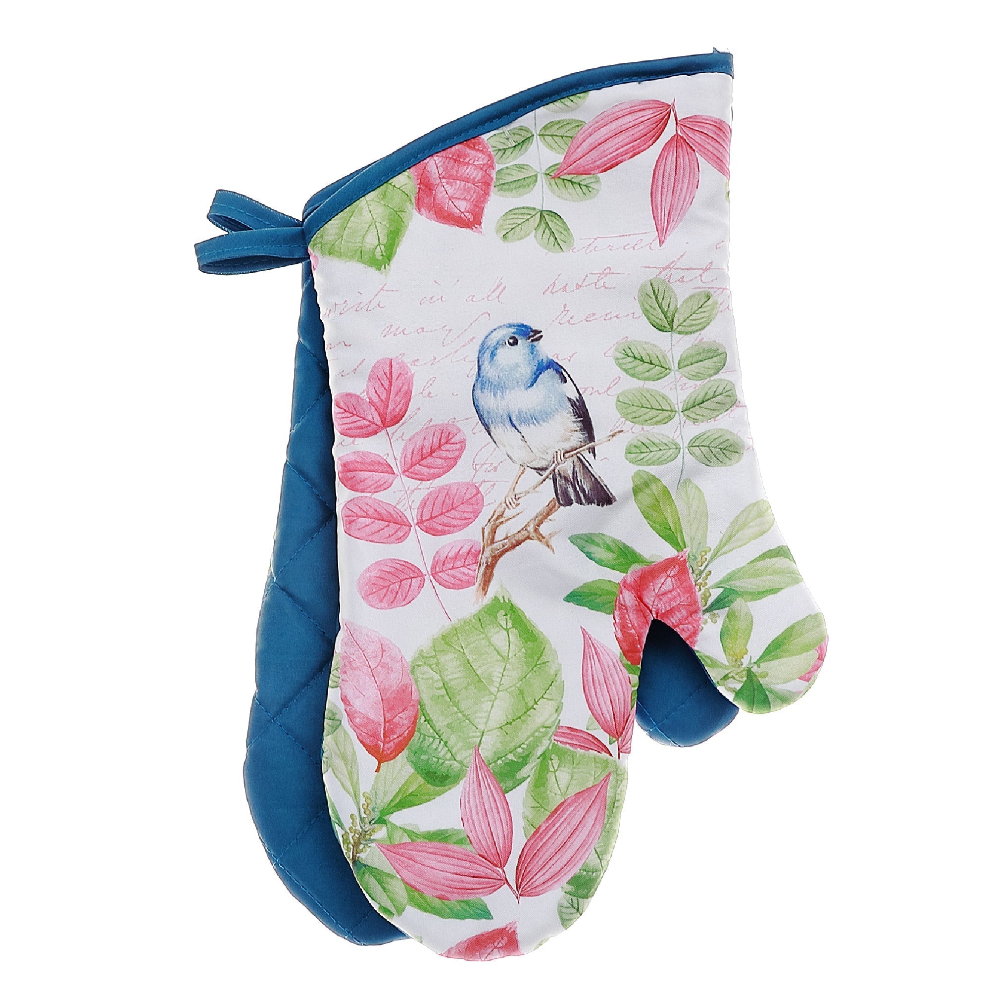 Oven Mitts 2Pc Bird Design Set Of 2, Heat Resistant Kitchen Gloves