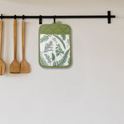 Pot Holder with Pocket Fern Leaves Design, Heat Resistant Kitchen Accessory, Set of 6