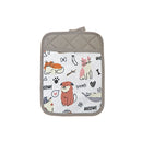 Pot Holder With Pocket Dog & Cat - Set of 6