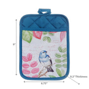 Pot Holder With Pocket Bird - Set of 6