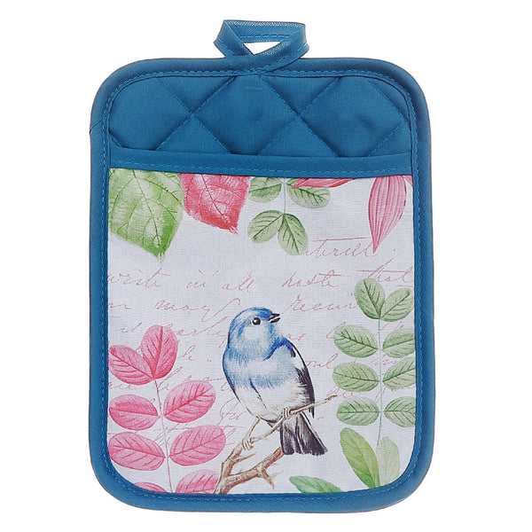 Pot Holder With Pocket Bird - Set of 6