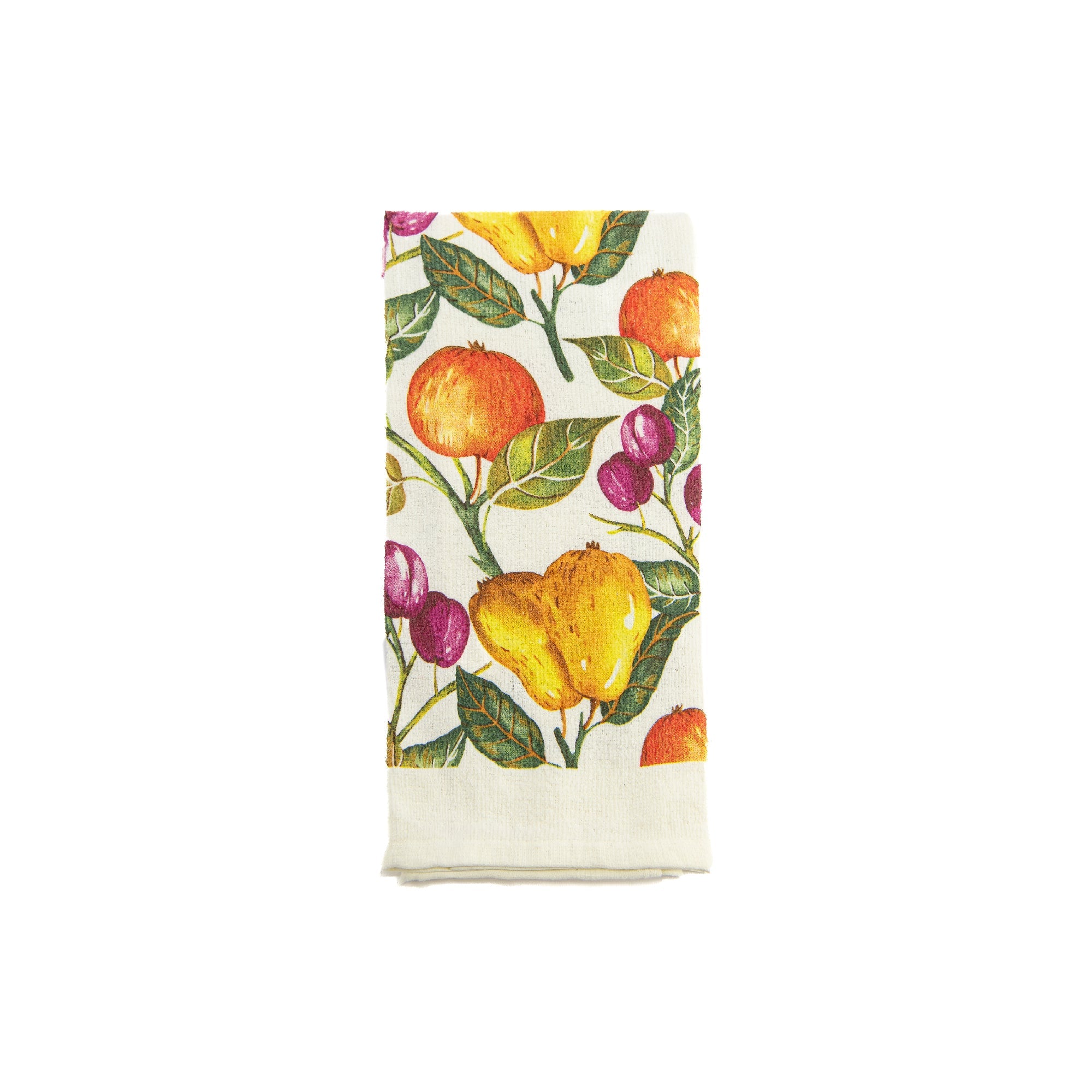 Apple & Pear Print Kitchen Hand Towel - Set of 6