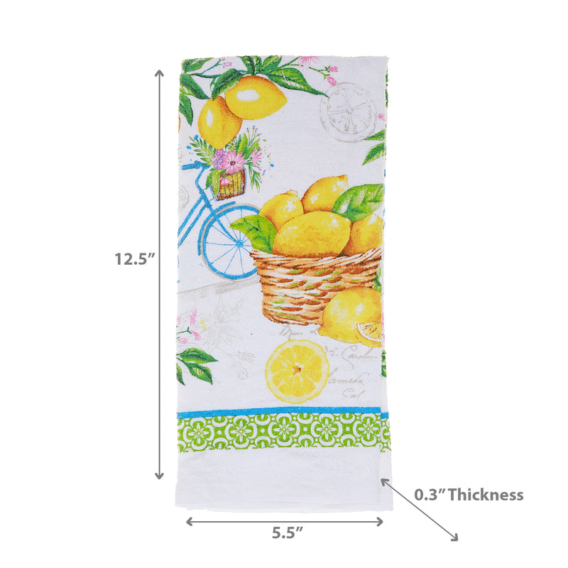 Hand Towel Lemon Fruit - Set of 6