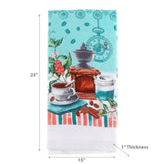 Hand Towel Coffee To Go Set Of 6, Cotton Kitchen Towel, Dish Cloth, Decorative