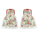 Tie Hand Towel Vintage Floral - Set of 2