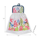 Tie Hand Towel Bird - Set of 2