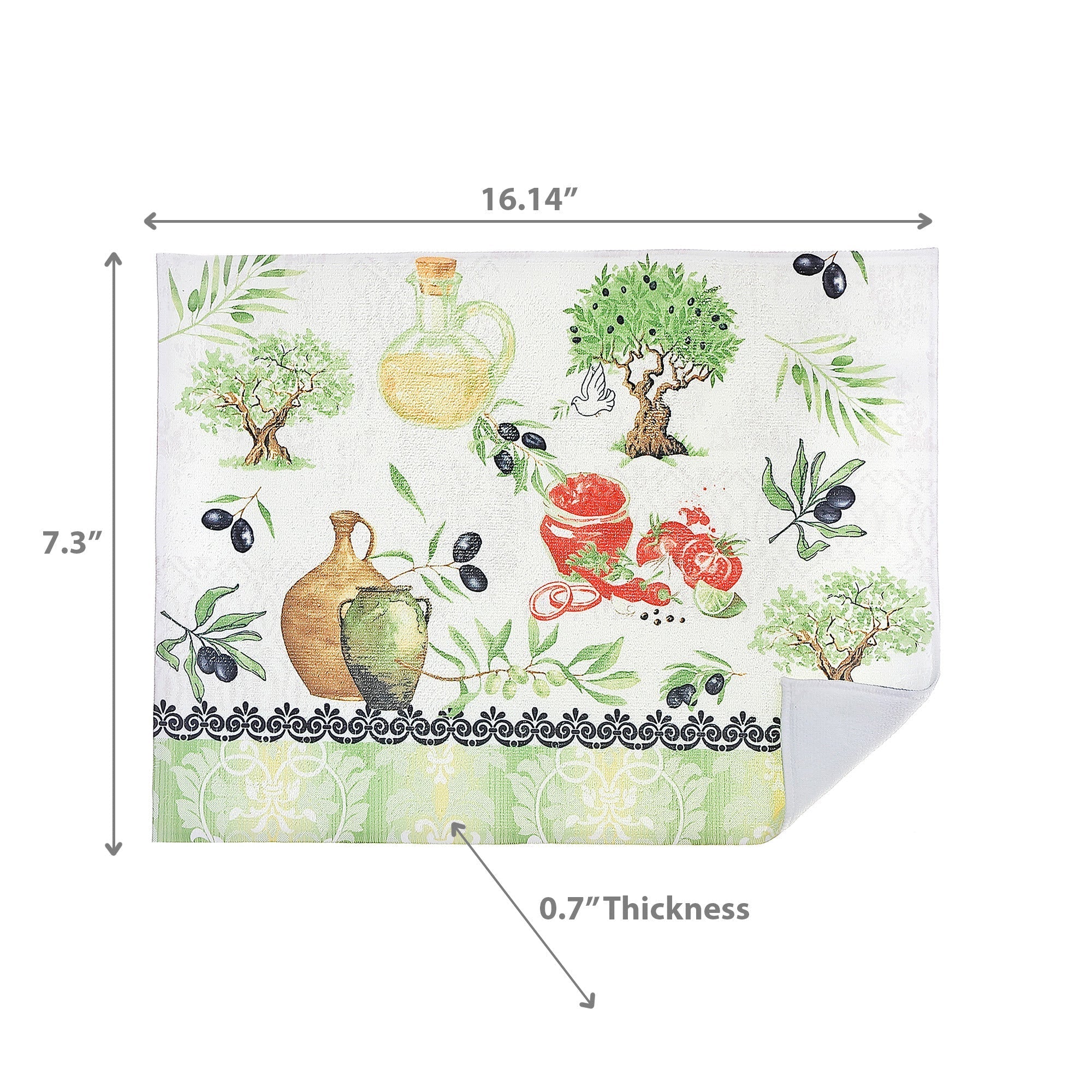 Microfibre Drying Mat Olives