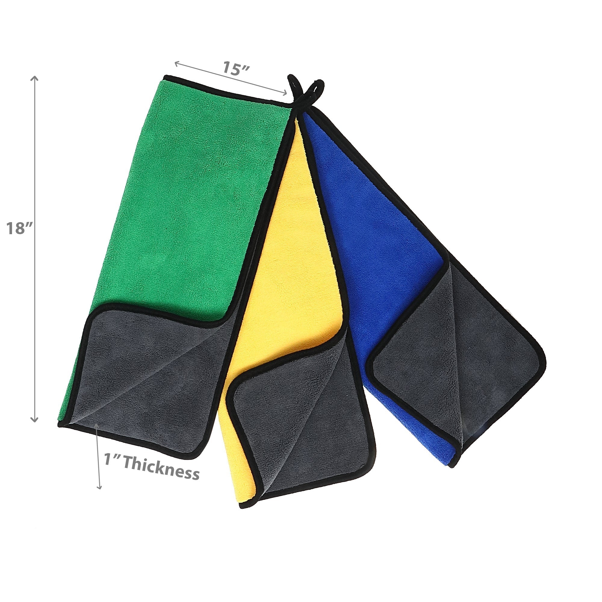Super Absorbent Microfibre Cleaning Towel Assorted Set Of 3, Kitchen Cleaning Cloths