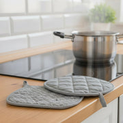 Solid Sage Heat-Resistant Silicone Pot Holder - Set of 2