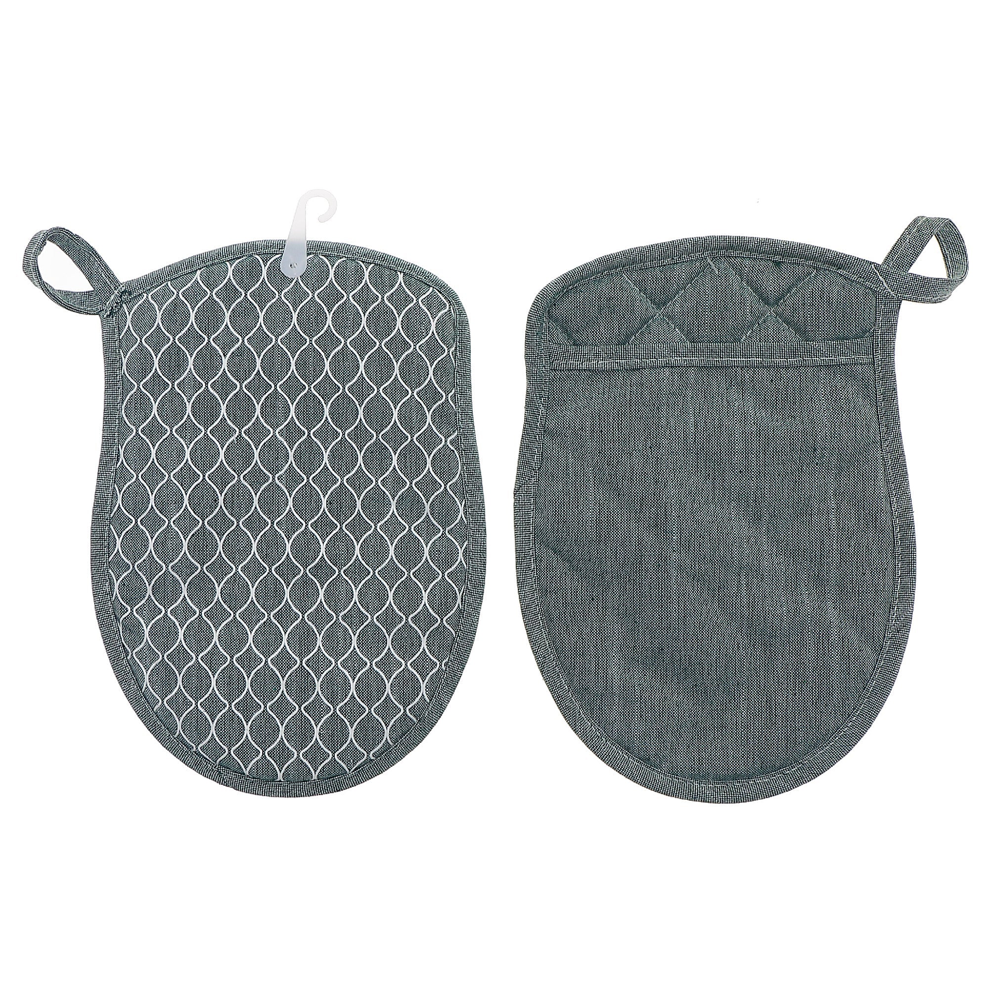 Solid Sage Heat-Resistant Silicone Pot Holder - Set of 2