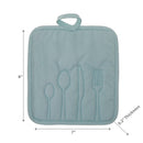 Utensil Front Stitched Pot Holder - Set of 6