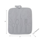 Utensil Front Stitched Pot Holder - Set of 6