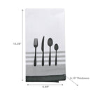 Utensil Front Stitched Tea Towel - Set of 6