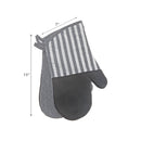 Stripe & Neoprene 2 Pc Oven Mitt