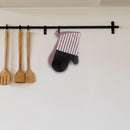 Stripe & Neoprene 2 Pc Oven Mitt