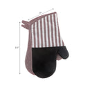 Stripe & Neoprene 2 Pc Oven Mitt