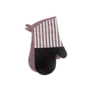 Stripe & Neoprene 2 Pc Oven Mitt