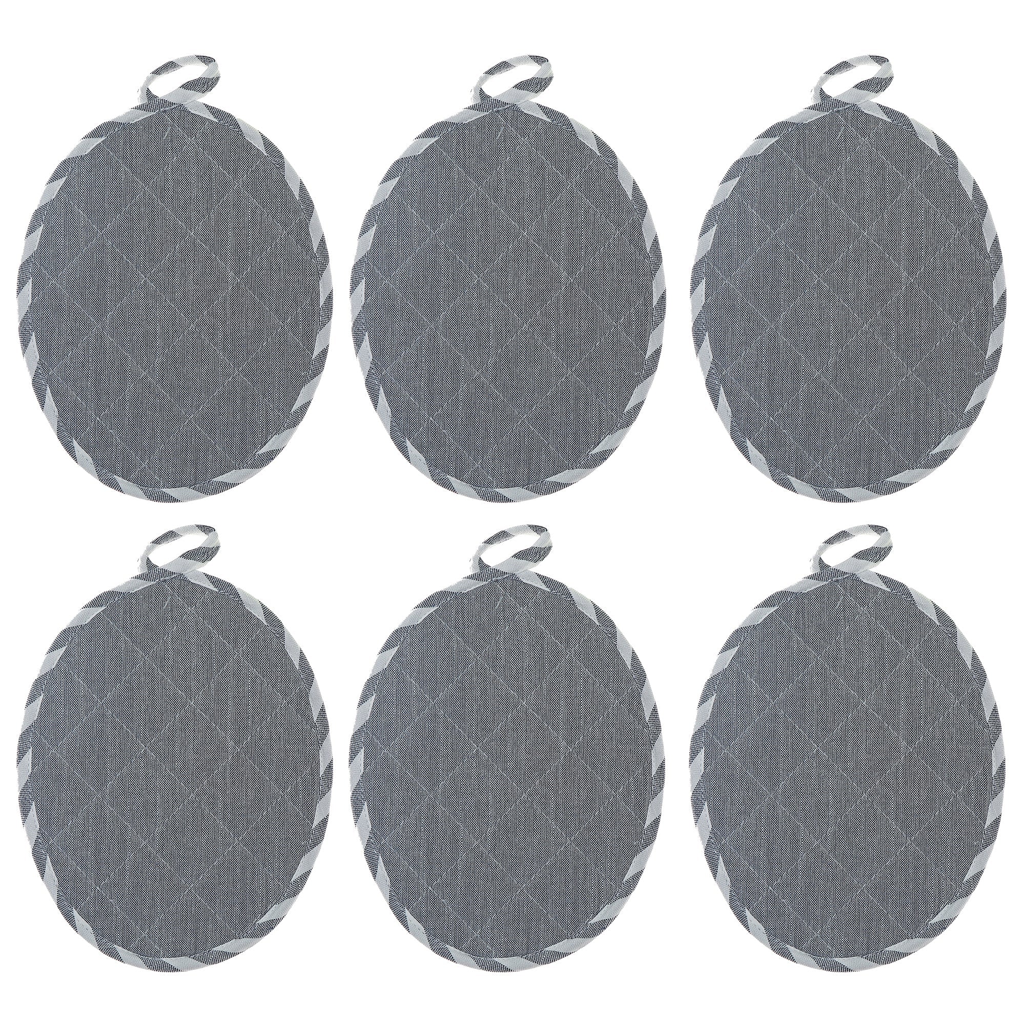 Stripe and Neoprene Pot Holder, Non Slip Heat Resistant Cooking Accessory