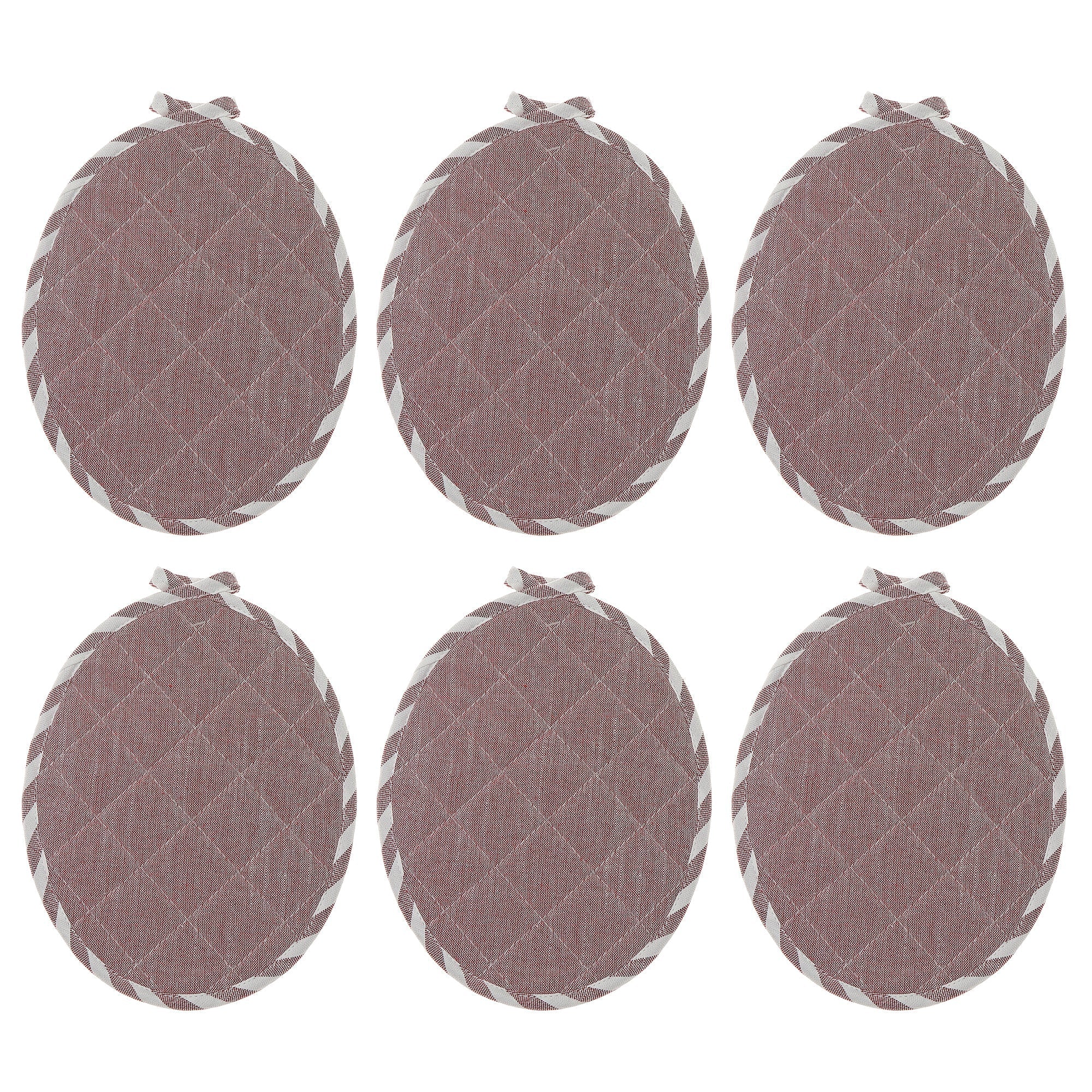 Stripe and Neoprene Pot Holder, Durable Heat Resistant Kitchen Pad
