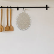 Stripe and Neoprene Pot Holder, Heat Resistant Kitchen Accessory, Modern Cooking Decor