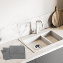 3 Pk Plain Solid Microfibre Dish Drying Mat