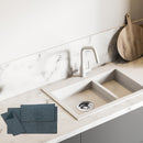 3 Pk Plain Solid Microfibre Dish Drying Mat