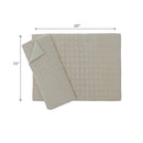 2 Pk Basketweave Microfibre Dish Drying Mat